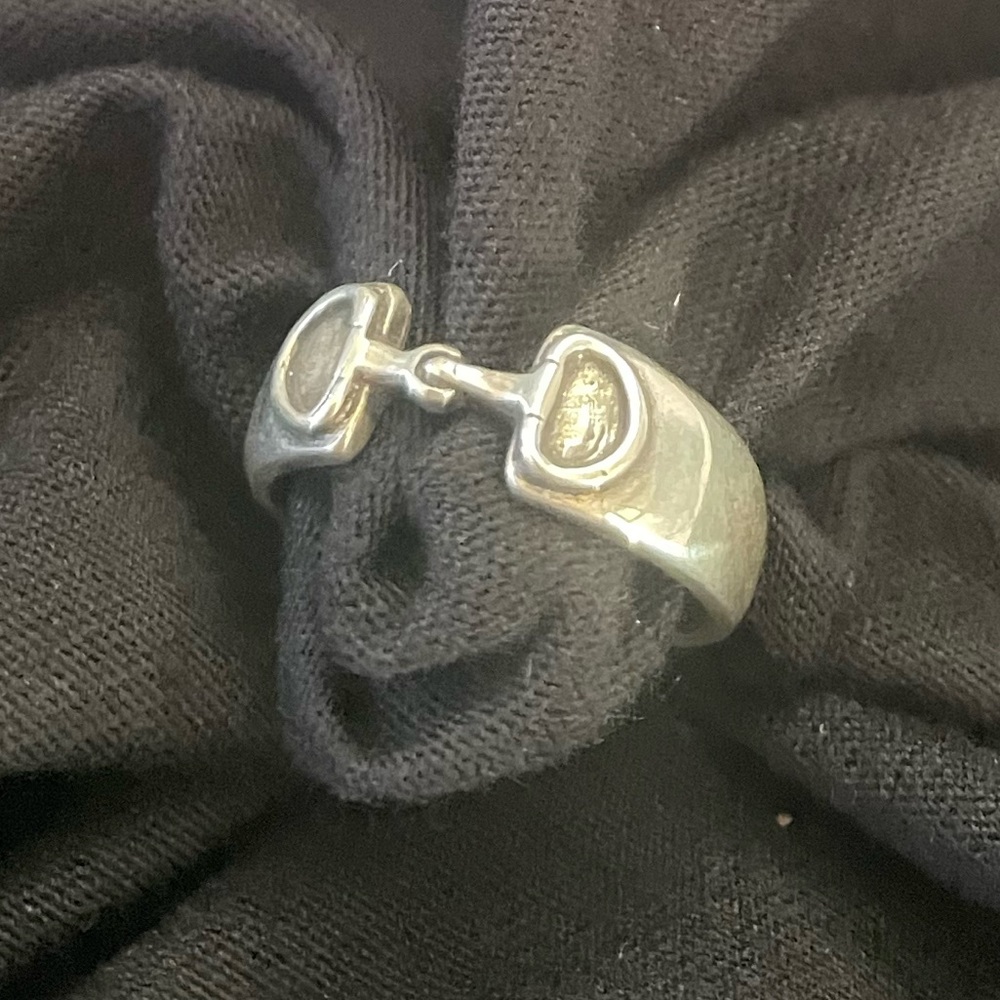 New-Sterling Silver D-Ring Snaffle Bit Ring - image 3